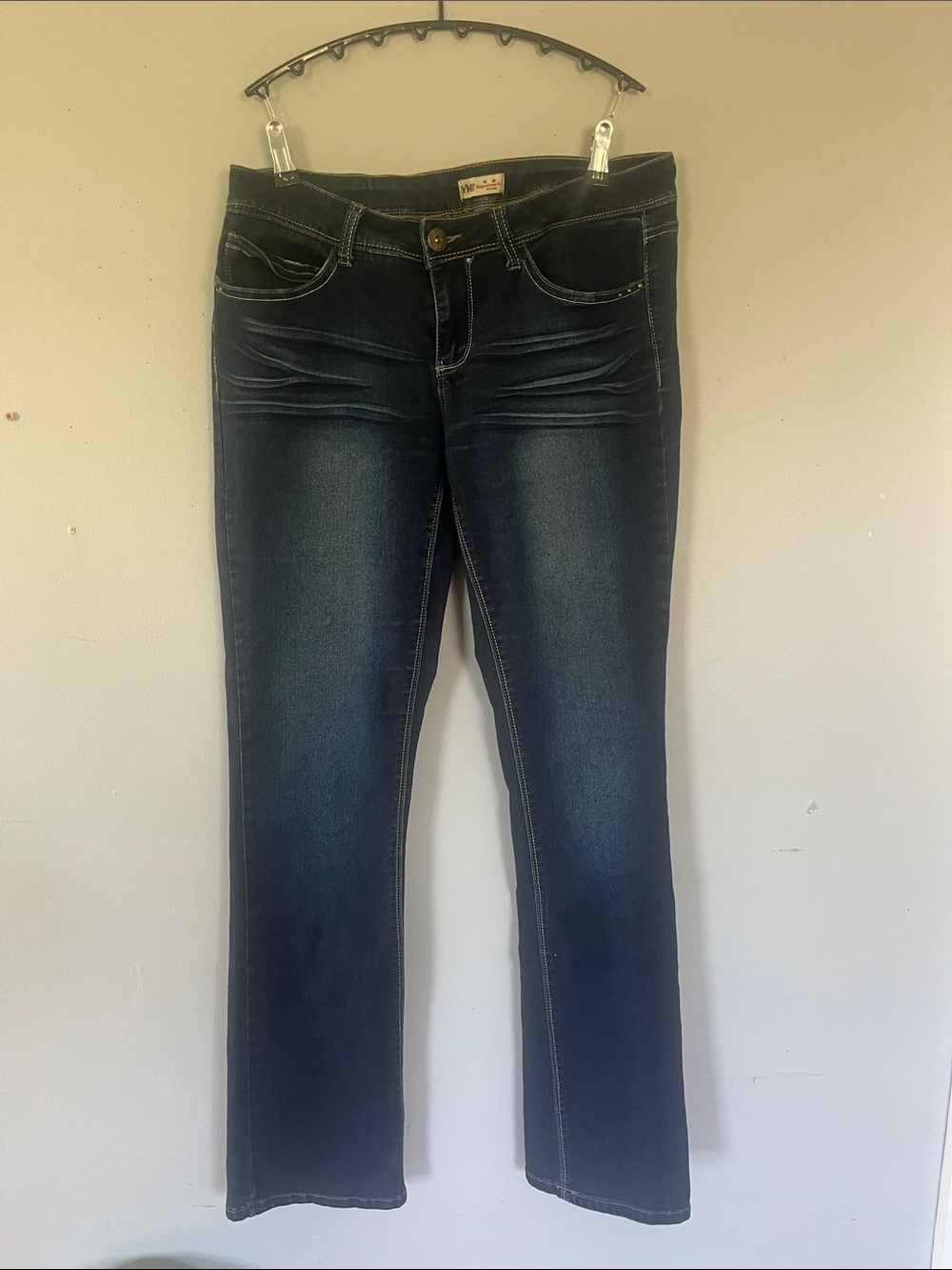 YMI Women's Boot Cut Jeans - Dark Blue Wash 11